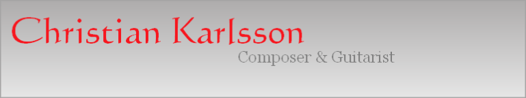 christian karlsson guitar teacher composer and guitarist